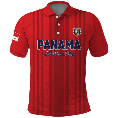 Custom Panama Football 2026 Polo Shirt La Marea Roja Rising