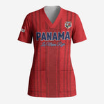 Custom Panama Football 2026 Scrub Top La Marea Roja Rising