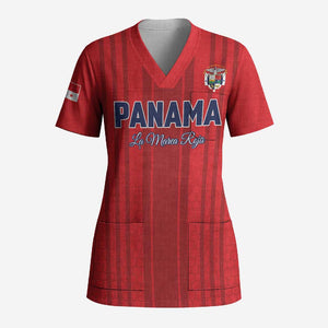Custom Panama Football 2026 Scrub Top La Marea Roja Rising