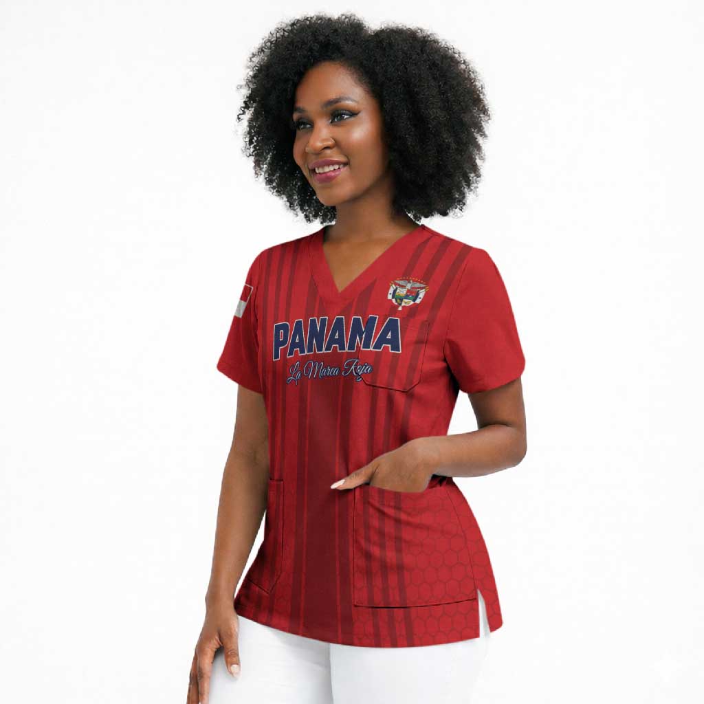 Custom Panama Football 2026 Scrub Top La Marea Roja Rising
