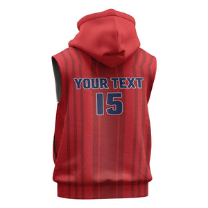 Custom Panama Football 2026 Sleeveless Hoodie La Marea Roja Rising