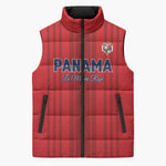 Custom Panama Football 2026 Sleeveless Puffer Jacket La Marea Roja Rising