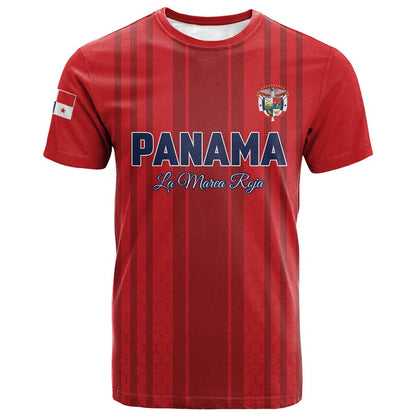 Custom Panama Football 2026 T shirt La Marea Roja Rising