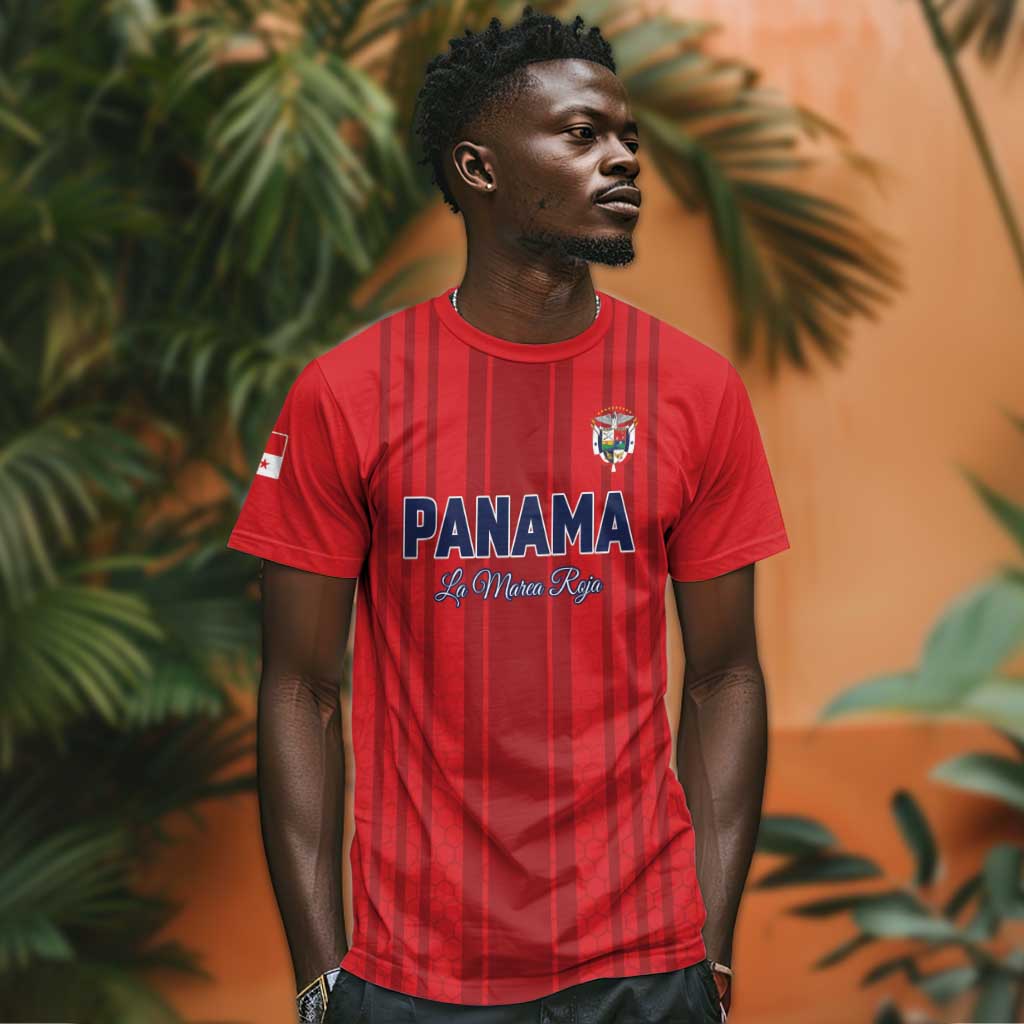 Custom Panama Football 2026 T shirt La Marea Roja Rising