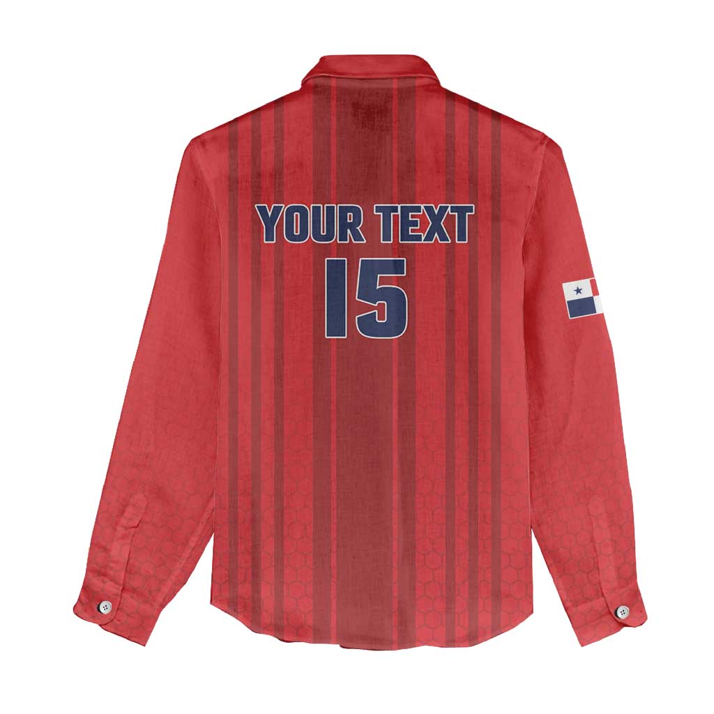 Custom Panama Football 2026 Women Casual Shirt La Marea Roja Rising