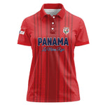 Custom Panama Football 2026 Women Polo Shirt La Marea Roja Rising