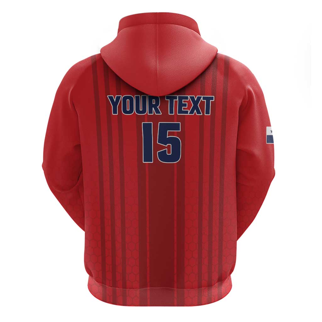Custom Panama Football 2026 Zip Hoodie La Marea Roja Rising