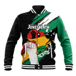 Personalised Afro Nigeria Juneteenth Baseball Jacket Freedom Day