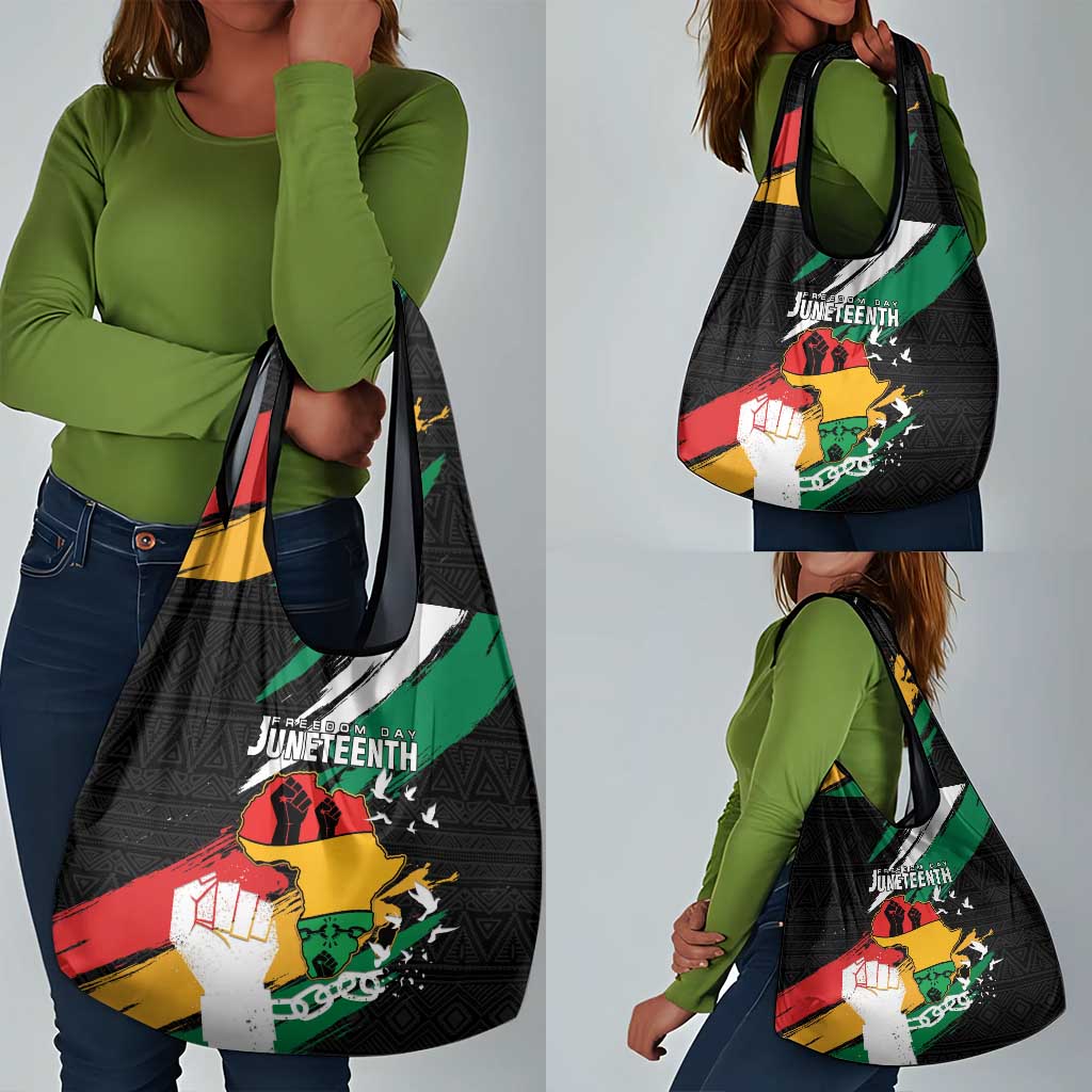 Afro Nigeria Juneteenth Grocery Bag Freedom Day