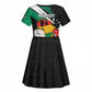 Personalised Afro Nigeria Juneteenth Kid Short Sleeve Dress Freedom Day