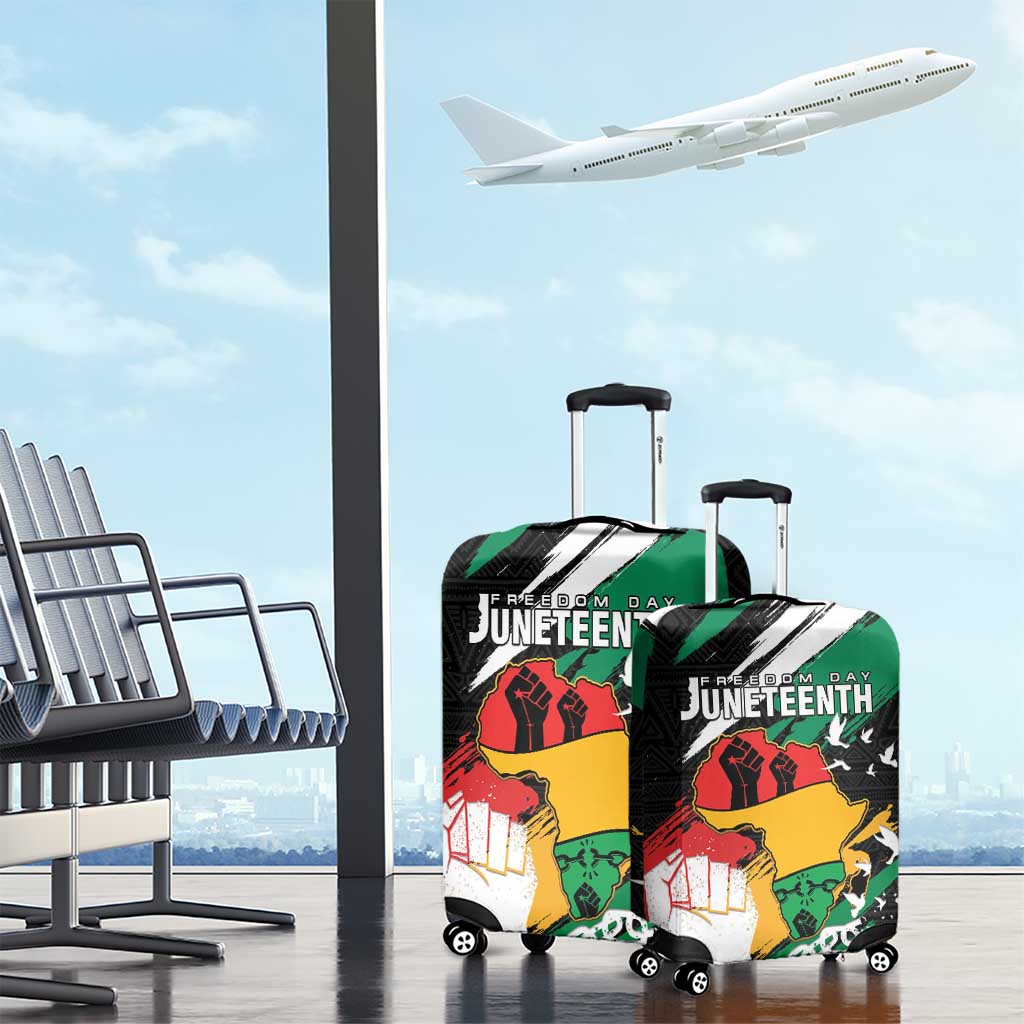 Afro Nigeria Juneteenth Luggage Cover Freedom Day
