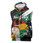 Personalised Afro Nigeria Juneteenth Sleeveless Hoodie Freedom Day - African Pride