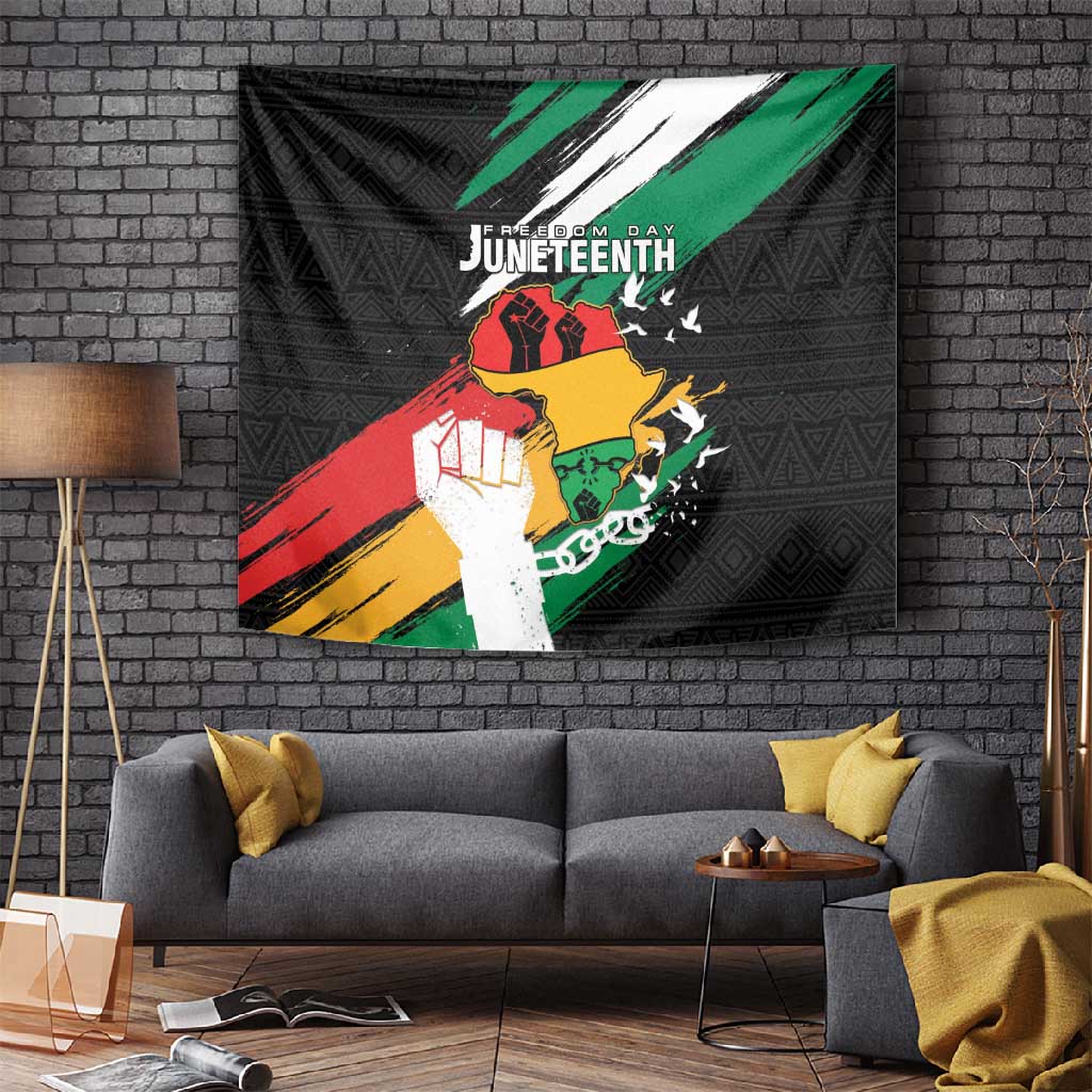 Afro Nigeria Juneteenth Tapestry Freedom Day