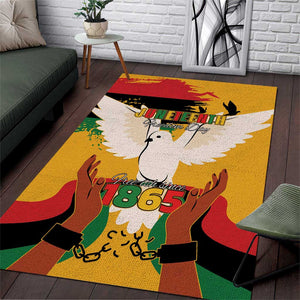 African American Juneteenth 1865 Area Rug Black Freedom