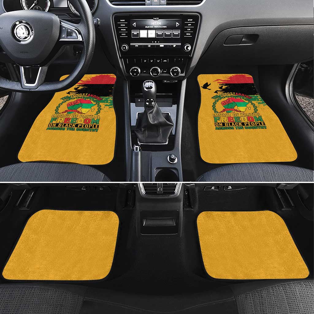 African American Juneteenth 1865 Car Mats Black Freedom