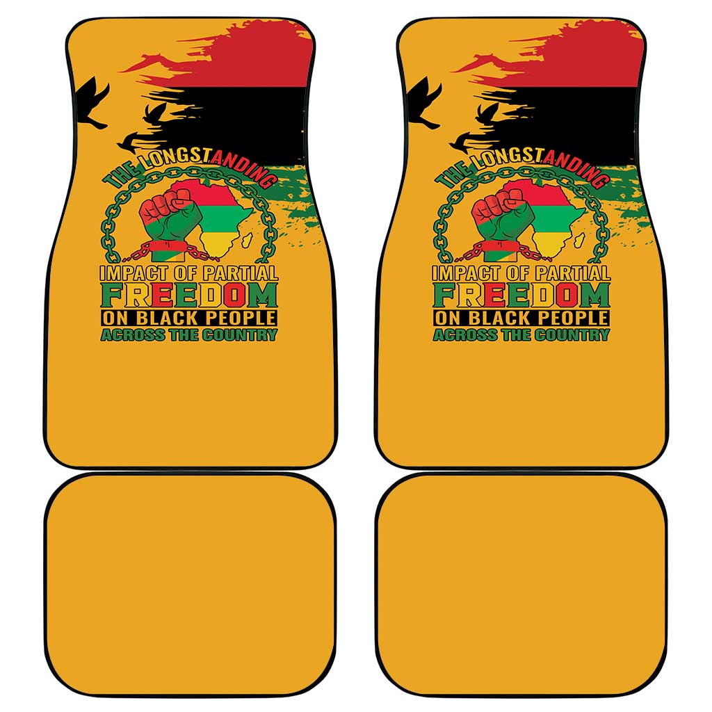 African American Juneteenth 1865 Car Mats Black Freedom