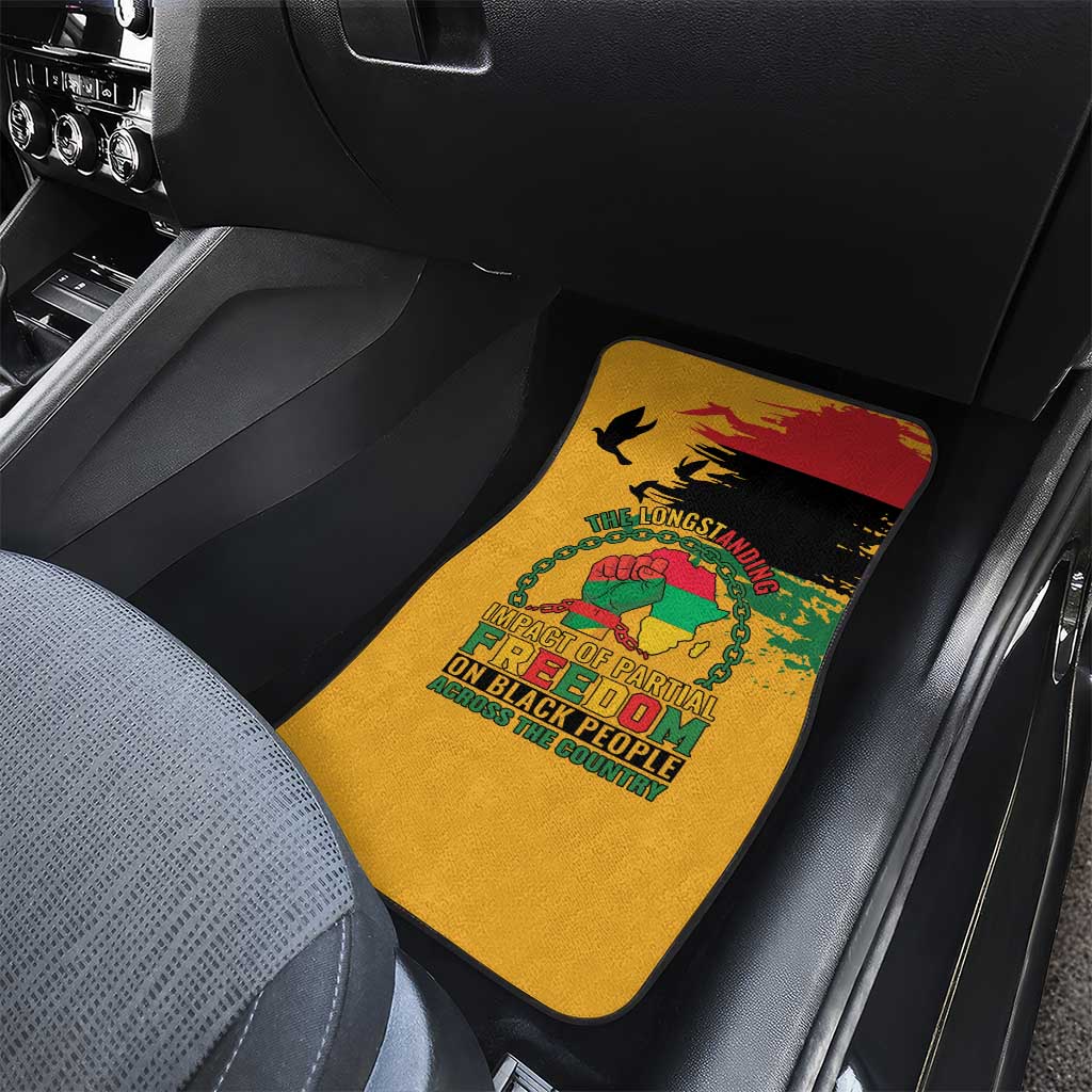 African American Juneteenth 1865 Car Mats Black Freedom