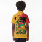 African American Juneteenth 1865 Kid Polo Shirt Black Freedom