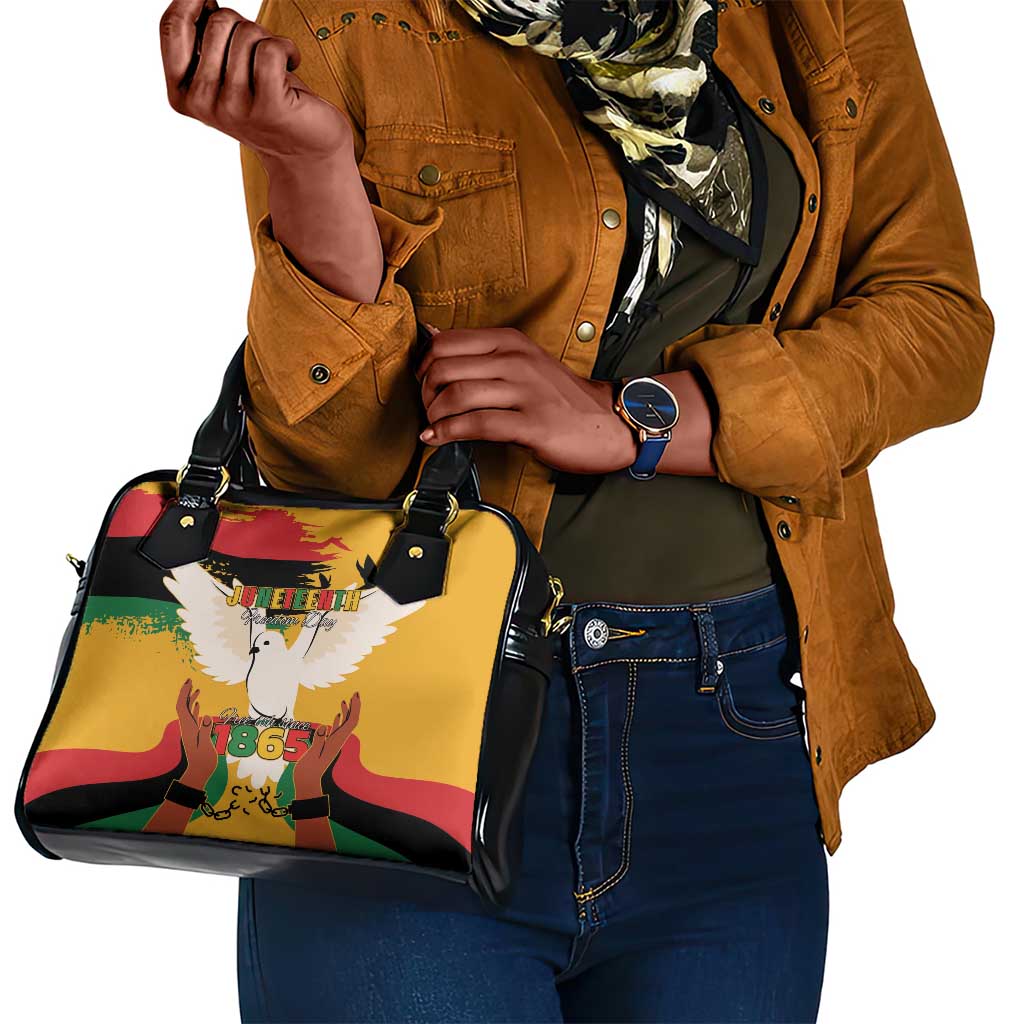 African American Juneteenth 1865 Shoulder Handbag Black Freedom