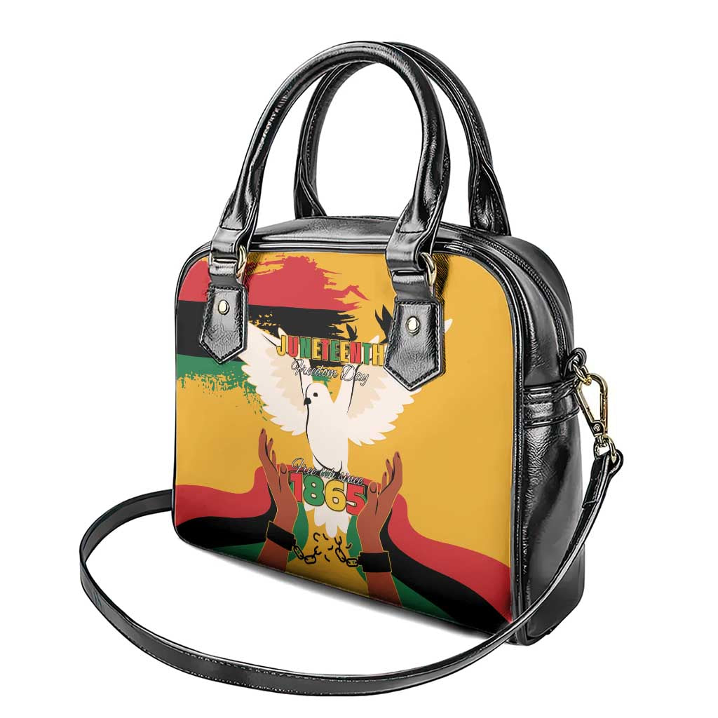African American Juneteenth 1865 Shoulder Handbag Black Freedom