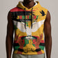 African American Juneteenth 1865 Sleeveless Hoodie Black Freedom - African Pride