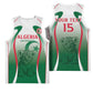Algeria Rugby Custom Basketball Jersey Go Les Lionceaux LT15