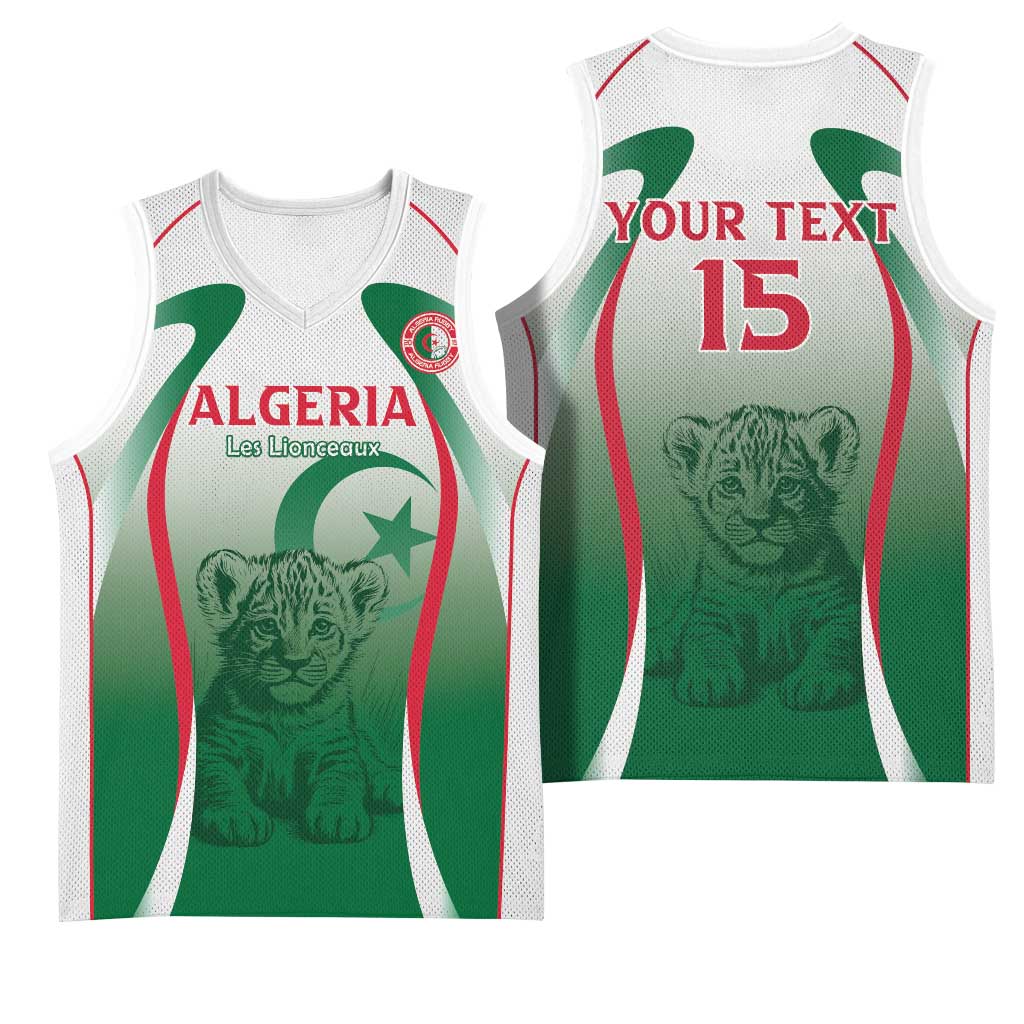 Algeria Rugby Custom Basketball Jersey Go Les Lionceaux LT15