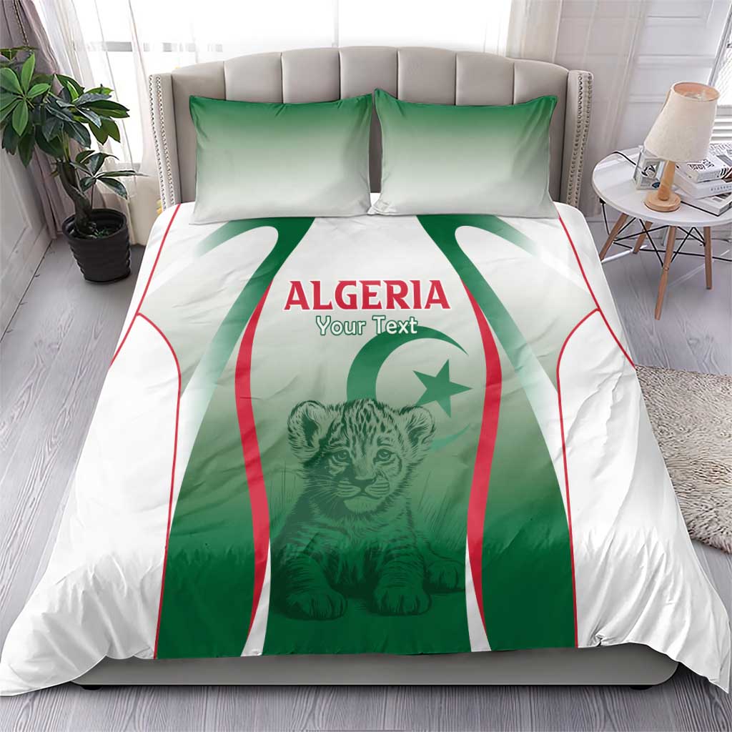 Algeria Rugby Custom Bedding Set Go Les Lionceaux