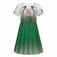 Algeria Rugby Custom Kid Short Sleeve Dress Go Les Lionceaux