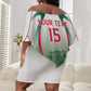 Algeria Rugby Custom Off Shoulder Short Dress Go Les Lionceaux