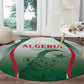 Algeria Rugby Custom Round Carpet Go Les Lionceaux
