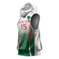 Algeria Rugby Custom Sleeveless Hoodie Go Les Lionceaux - African Pride