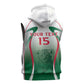 Algeria Rugby Custom Sleeveless Zip Hoodie Go Les Lionceaux - African Pride
