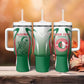 Algeria Rugby Custom Tumbler With Handle Go Les Lionceaux