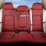 Jamhuri ya Kenya Rugby Back Car Seat Cover Kenyan Shield Style - Red Color