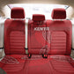 Jamhuri ya Kenya Rugby Back Car Seat Cover Kenyan Shield Style - Red Color