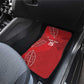 Jamhuri ya Kenya Rugby Car Mats Kenyan Shield Style - Red Color