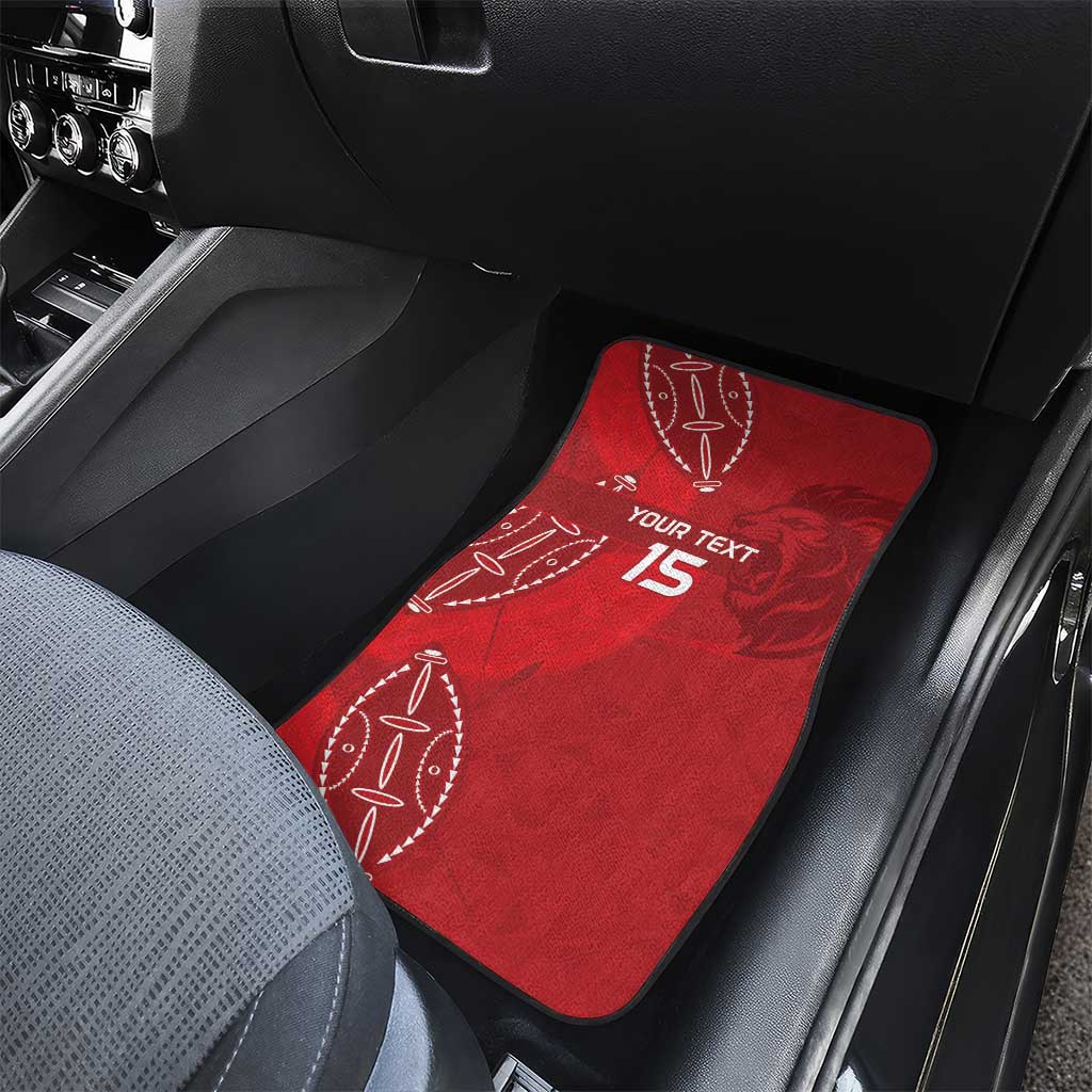 Jamhuri ya Kenya Rugby Car Mats Kenyan Shield Style - Red Color
