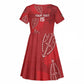 Jamhuri ya Kenya Rugby Custom Kid Short Sleeve Dress Kenyan Shield Style - Red Color