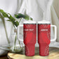 Jamhuri ya Kenya Rugby Custom Tumbler With Handle Kenyan Shield Style - Red Color