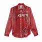 Jamhuri ya Kenya Rugby Custom Women Casual Shirt Kenyan Shield Style - Red Color