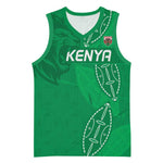Jamhuri ya Kenya Rugby Custom Basketball Jersey Kenyan Shield Style - Green Color LT15