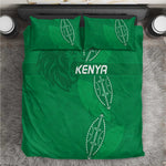 Jamhuri ya Kenya Rugby Bedding Set Kenyan Shield Style - Green Color