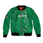 Jamhuri ya Kenya Rugby Custom Bomber Jacket Kenyan Shield Style - Green Color
