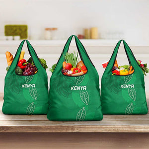 Jamhuri ya Kenya Rugby Grocery Bag Kenyan Shield Style - Green Color