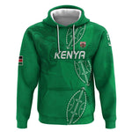 Jamhuri ya Kenya Rugby Custom Hoodie Kenyan Shield Style - Green Color