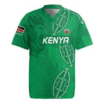 Jamhuri ya Kenya Rugby Custom Rugby Jersey Kenyan Shield Style - Green Color