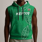 Jamhuri ya Kenya Rugby Custom Sleeveless Hoodie Kenyan Shield Style - Green Color - African Pride