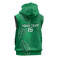 Jamhuri ya Kenya Rugby Custom Sleeveless Zip Hoodie Kenyan Shield Style - Green Color - African Pride