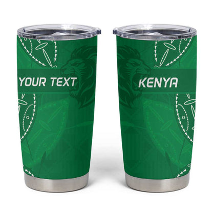Jamhuri ya Kenya Rugby Custom Tumbler Cup Kenyan Shield Style - Green Color